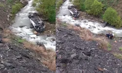 Minibüs dereye devrildi; 2 ölü, 3 yaralı