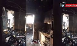 Kahramanmaraş’ta apartman dairesi küle döndü