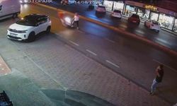 Motosikletli vatandaşa çarptı