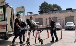 Spiralle bacağını kesen işçi hastaneye kaldırıldı