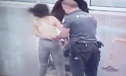Alkollü kadın terminali ayağa kaldırdı