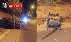 Kahramanmaraş’ta hurda yığınına dönen araçtan sağ çıktı