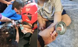 Kahramanmaraş’ta minik çocuğun parmağı metal parçasına sıkıştı
