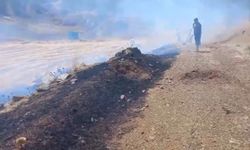Kahramanmaraş'ta tarım arazisinde çıkan yangın ormanlık alana sıçramadan söndürüldü