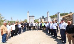Kirişci ve Toptaş, Kale Gençlik Merkezi inşaatında incelemelerde bulundu