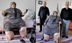 3 yıldır evden çıkamayan fil hastası kadının tekerlekli sandalye sevinci