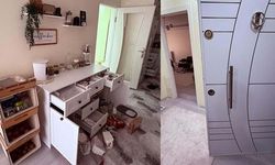 Evini dağıtıp, hırsızlık ihbarında bulundu