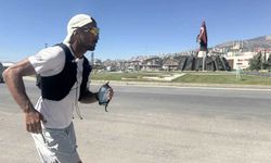 Türk kültürünü tanıtmak için 35 gündür koşan gurbetçi Kahramanmaraş'a ulaştı