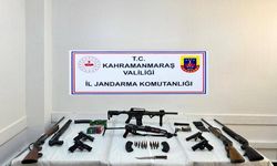 Kahramanmaraş’ta silah kaçakçılarına baskın