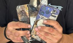 Binlerce liralık telefon bir anda alev aldı