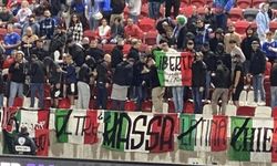 İtalyan taraftarlar İsrail ulusal marşını protesto etti