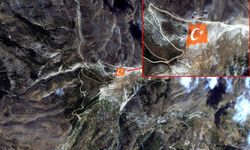 Kahramanmaraş’taki Dev Türk Bayrağı Uzaydan Görüntülendi