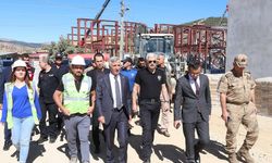 Ünlüer, Göksun Sanayi Sitesi İnşaatında İncelemelerde Bulundu