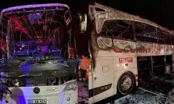 Osmaniye’de yolcu otobüsü yandı