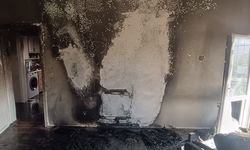 Elbistan'da ikamet yangını