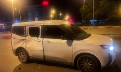 Başıboş at, araca çarptı