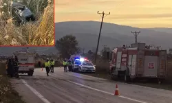 Otomobil, sazlık alana uçtu; 2 ölü, 1 yaralı