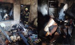 Kahramanmaraş'ta ev yangını