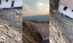 Kahramanmaraş'ta toprak kayması: Yapım aşamasındaki 6 ev zarar gördü