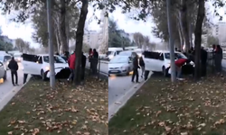 Kahramanmaraş’ta kontrolden çıkan araç orta refüje girdi