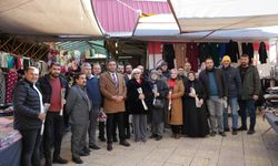 Başkan Adayı Mustafa Çiçek’ten Sosyete Pazarı Esnafına Ziyaret