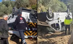 Öğrenci servis minibüsü şarampole yuvarlandı: 6 yaralı