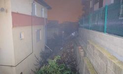 Kahramanmaraş'ta istinat duvarı çöktü binadakiler tahliye edildi