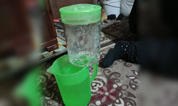 Kahramanmaraş’ta Sürahideki Su Kapakla Birlikte Dondu