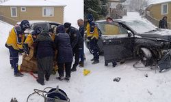 Kahramanmaraş’ta kar yağışı kazayı da beraberinde getirdi!