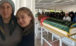 Otobüs kazasında ölen anne ve kızı son yolculuğuna uğurlandı