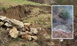 Kahramanmaraş’ta heyelan meydana geldi