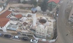 Tarihi Şekerli Camisi’nin son hali havadan görüntülendi