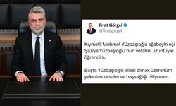 Başkan Görgel’den Yüzbaşıoğlu Ailesine Taziye Mesajı