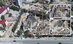 Kahramanmaraş Öğretmenevinde kaba inşaat çalışmaları sürüyor