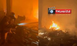 Kahramanmaraş’ta kullanılmayan iş yeri küle döndü