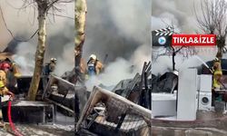 Dulkadiroğlu’nda yanan işyerinde maddi hasar oluştu