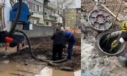 Kahramanmaraş’ta İnşaat Çalışması Kanalizasyonu Tıkadı