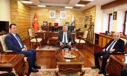 Başkan Narlı, KSÜ Rektörü Prof. Dr. Okumuş’u ziyaret etti