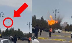 İran İHA’sının, Azerbaycan’a düştüğü anlar!