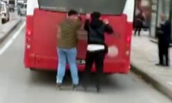 Kahramanmaraş’ta Patenli Çocukların Otobüs Arkasında Tehlikeli Yolculuğu Kamerada