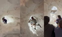 Bu ilçede hayat kardan tünellerde sürüyor