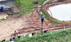 Dronu görünce kaçak hatları iptal etti