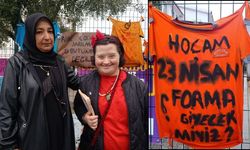 Öğretmen Ayla Kara'nın yakınları okulda dua etti