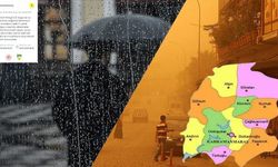 Kahramanmaraş’ta Kuvvetli Sağanak ve Fırtına Uyarısı