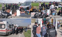 Kahramanmaraş'ta ehliyetsiz sürücü polislere çarptı: 2 polis yaralı