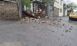 Kahramanmaraş Onikişubat’ta Yağış Sonrası İstinat Duvarı Çöktü