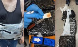 Türk yolcunun belinden 5 kilo 510 gram uyuşturucu çıktı