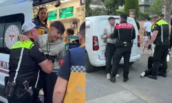 Kaçan motosiklet sürücüsü, kazadan sonra polise sarılıp ağladı
