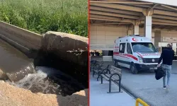 Ellerini yıkamak isterken kanala düşen 2 kardeş, hastanede tedaviye alındı