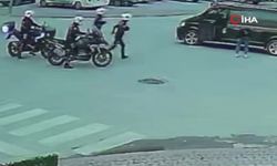 Araç sürerken boğazına erik kaçtı, hayatını Yunus polisleri kurtardı